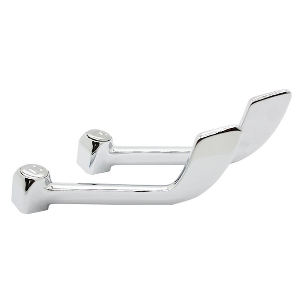 Thrifco Plumbing Fit All Wrist Blade Handles, Hot / Cold, Chrome Plated 4401569 - main
